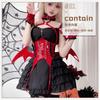 Halloween Costume Adult Diablo Goth Maid Costume Sexy Imp Anime Cosplay Bat Costume