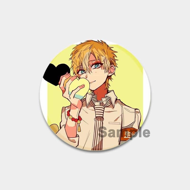 58 мм значки в стиле аниме Hanako Kun на унитаз, аксессуары для рюкзака NENE, значки манги, булавки, мультяшные броши для одежды, сумка, декор, подарки