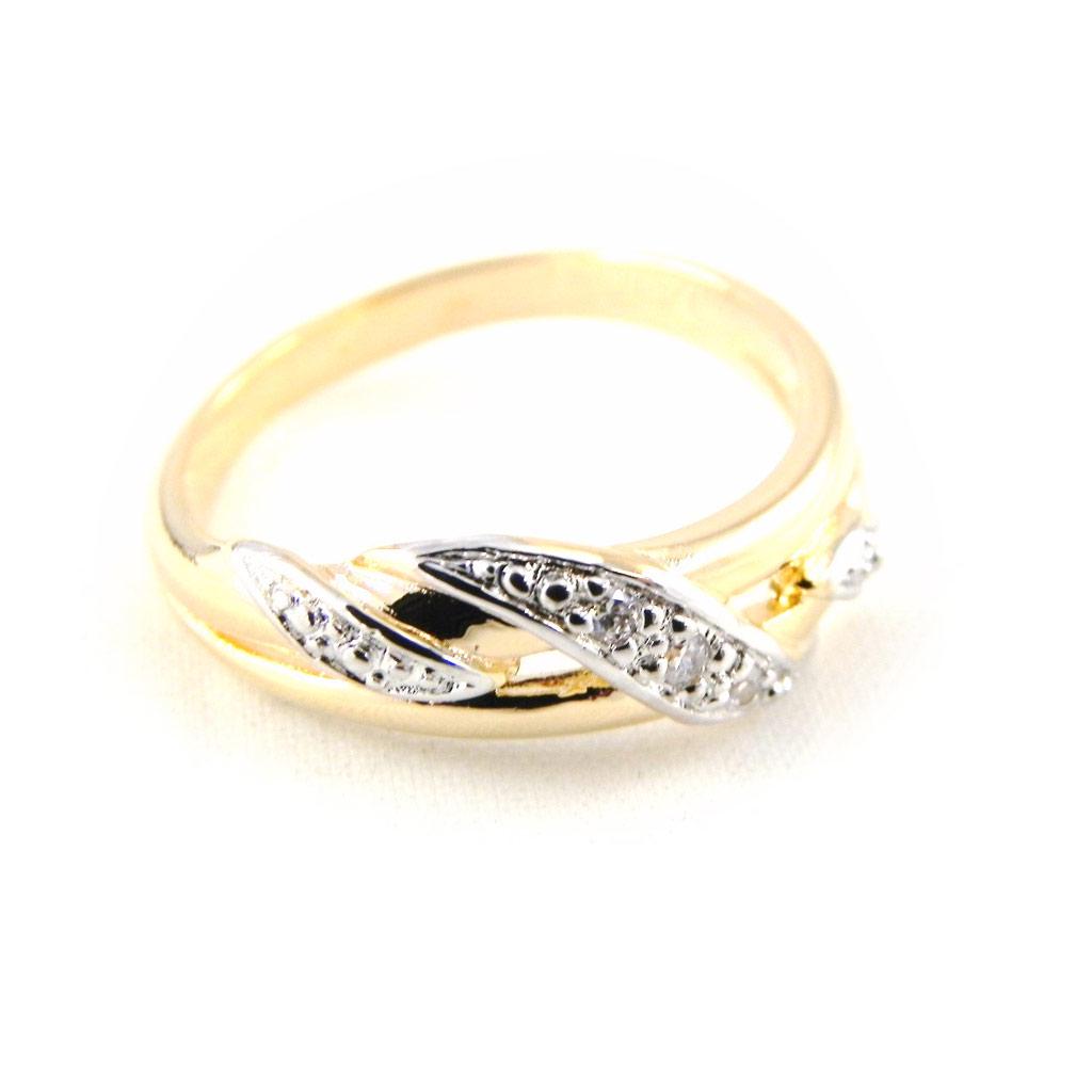 2 Tone 'Câlin' Gold Plated Ring
