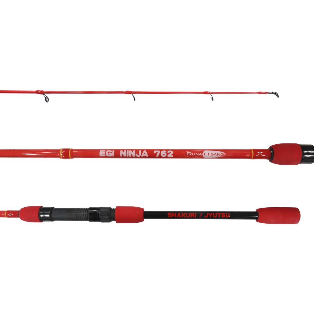 Lunahisano Reel Set Egi Rod Set 3 Egi Egi Rod (Reel + Egis) 7.6ft