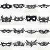 Halloween Black Queen Lace Mask No Fixed Shape Embroidery Appliques Party Costume Carnival Mask Woman Masquerade Mask