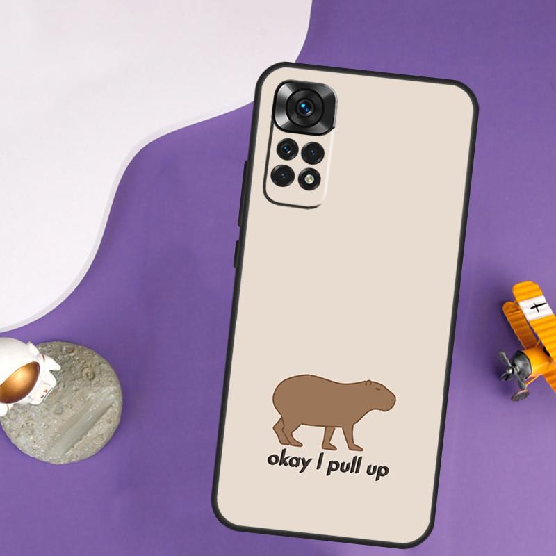 Милый чехол Капибара для Xiaomi Redmi Note 13 Pro 14 12 9 10 11 Pro 10S 11S 12S Redmi 14C 13C 10C 12C