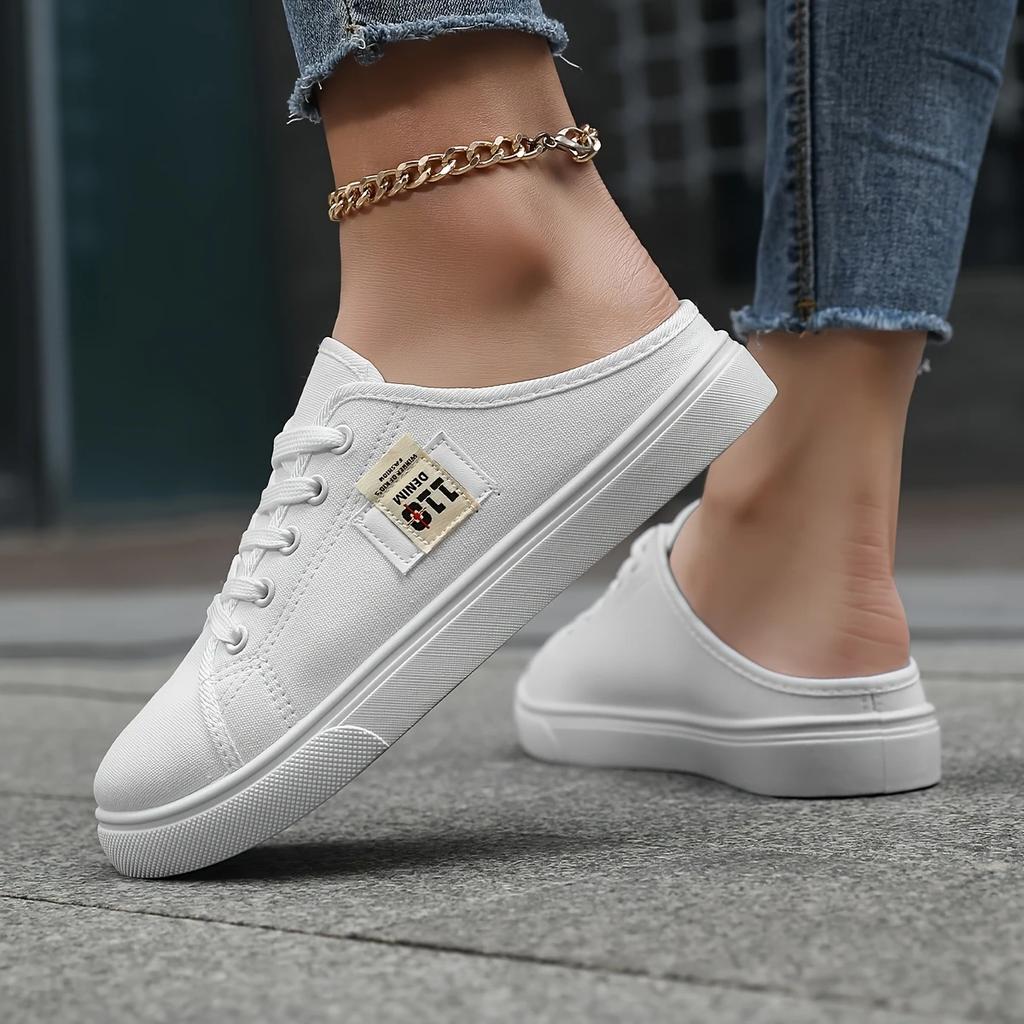 Женские повседневные кроссовки, удобные туфли без застежек с мягкой подошвой, всесезонные универсальные кроссовки