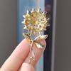 1 шт. Красивая блестящая брошь в виде пшеницы с хрустальными колосьями, подходит для женщин, гендерно-нейтральные булавки в виде растений
