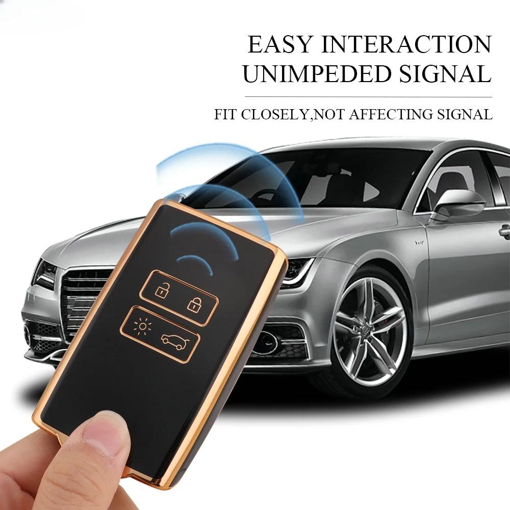 TPU Car Key Cover Case Fob for Renault Captur Megane Talisman Espace Clio Zoe Koleos Scenic 4 Arkana Dacia Sandero Card