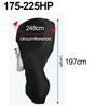 Outboard Motor Cover 420D Waterproof Boat Motor Cover 0-350HP UV-Proof Black boat marine engine cover for Boat motors