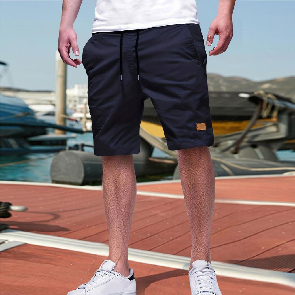 Elastic Waist Shorts Casual Shorts Summer Lightweight Shorts With Pockets