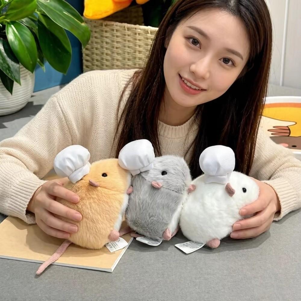 Simulation Rat Hamster Stuffed Doll Soft Mouse Plush Doll Rat Plush Doll Birthday Gift