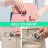Portable Pill Box with 3 Compartments, Mini Metal Medicine Organizer Case, Cute Printed Pill Container for Vitamins, Pills, Jewelry, Travel, Daily Use