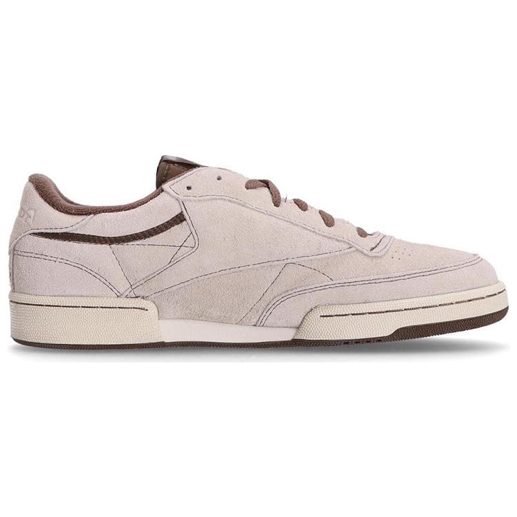 Reebok Club C 85 Vintage Удобные Простые Низкие Кроссовки Унисекс Розовый Коричневый 100074161