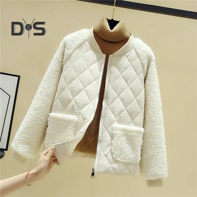 Женское зимнее пальто с двойными карманами, флисовая лоскутная подкладка, толстый круглый вырез, длинные рукава, застежка-молния, теплая верхняя одежда для отдыха на открытом воздухе