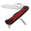 VICTORINOX Alpinia MWC Red Swiss Army Knife Knife Camping Mountaineering Disaster Preparedness Supplies Large Serrated Blade Corkscrew with Key Ring