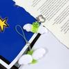 Cute Luminous Alien Cat Keychain Resin Mobile Phone Pendant Bag Charm Backpacks Purses Pendant Party Gift