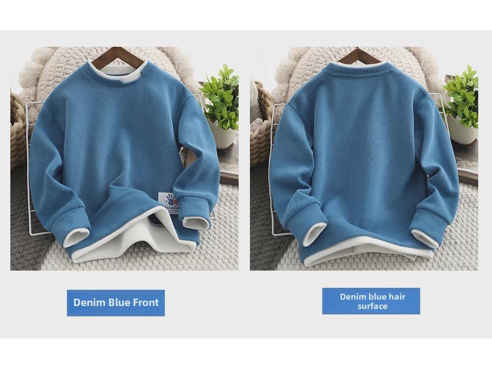 Свитшот с коротким рукавом для мальчиков в корейском стиле — мода 2022 года, дизайн «два в одном»