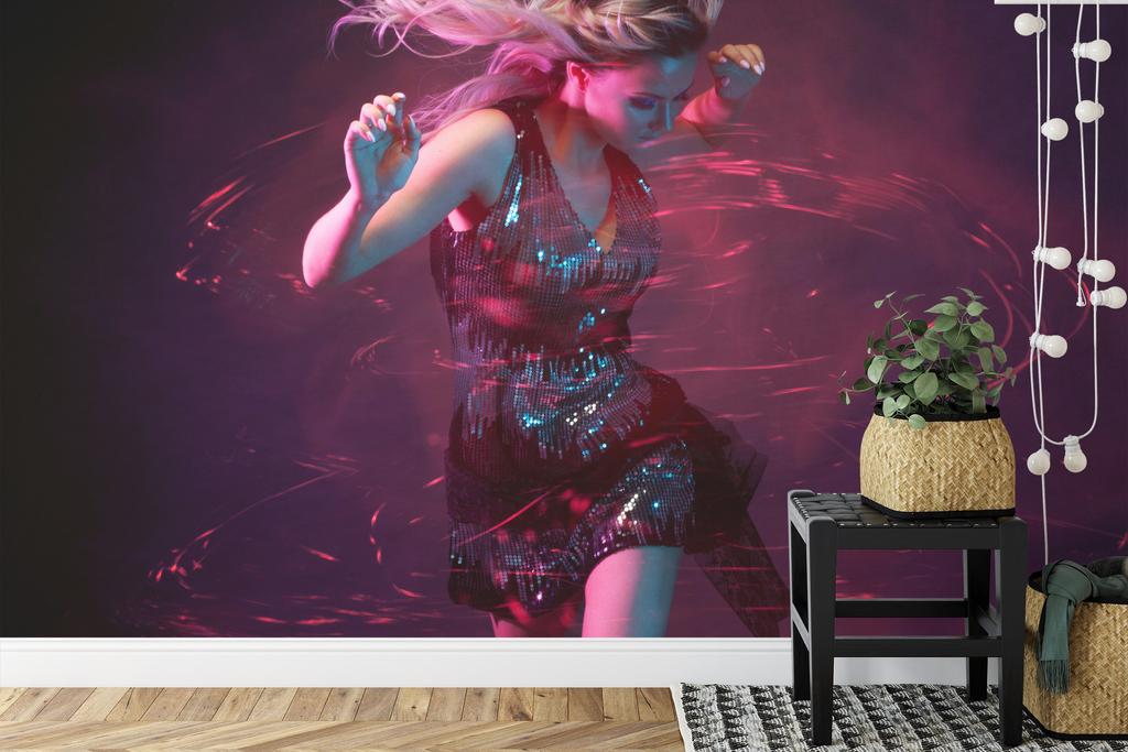 Photomural Young Woman In Dance Smooth Vinyl 208x146