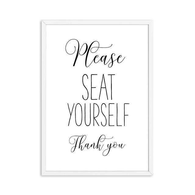 Funny Bathroom Sign Canvas Poster Wall Art Prints Get Naked Please Seat Yourself Flush It Real Good Toilet Signs Bathroom Decor