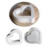 Формы из смолы в форме сердца Love Heart, полые силиконовые формы Love Hear, самодельные украшения из эпоксидной смолы, отливки, украшения
