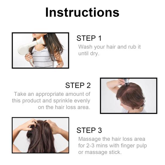 Lightweight Significant Effect Restore Confidence Ginger Hair Growth Powder