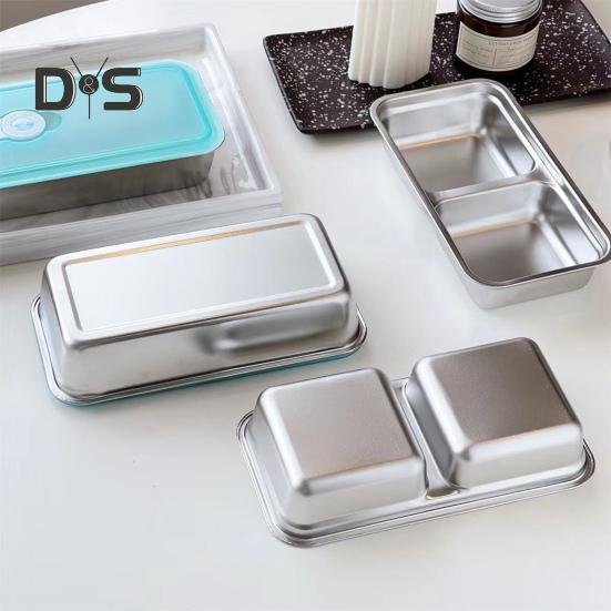 Ланч-бокс с двумя отделениями Контейнеры для закусок Многоразовые контейнеры для приправ с крышками для закусок Соусы Дипы Кемпинг Путешествия