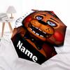 Personalized Name F-Freddy bear Print Umbrella - Automatic Open/Close, Eight-Rib Durable Frame, Automatic Folding Umbrella