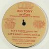 12inch Record BIG TONY THE T.F. CREW Lets Party TDE3027 T.T.E.D. Record 1987 US Rap HipHopRB Used