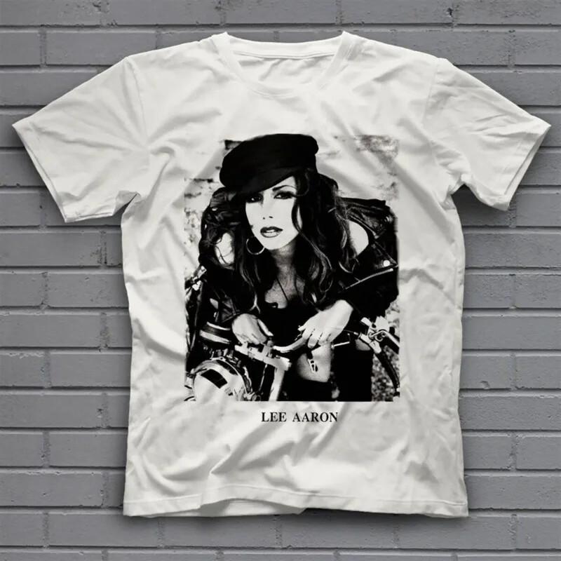 New Lee Aaron music star heavy cotton white S-5XL unisex shirt Unisex T-Shirt