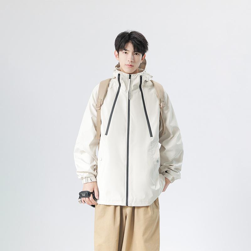 Outdoor Contrast Color Jackets for Men Women In Spring and Autumn Mountaineering Clothing Couple Jackets