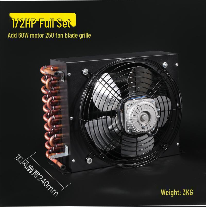 Ребристый теплообменник и охлаждающий бак с воздушным/водяным охлаждением