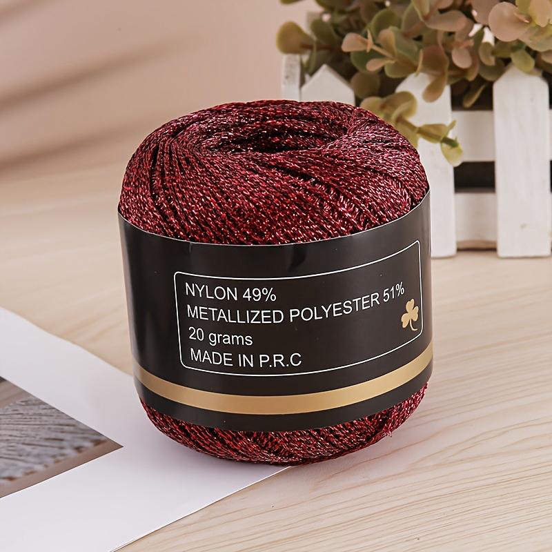 120м ПЭТ Универсальная Золотая Серебряная Гибкая Металлическая Нить Сверкающая Ручной Вязки Блестящая 2мм Прочная Блестящая Пряжа Ремесленного Качества