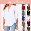 Stylish Women's Casual Long Sleeve V-neck T-shirt Pullover Tunic Blouse Options