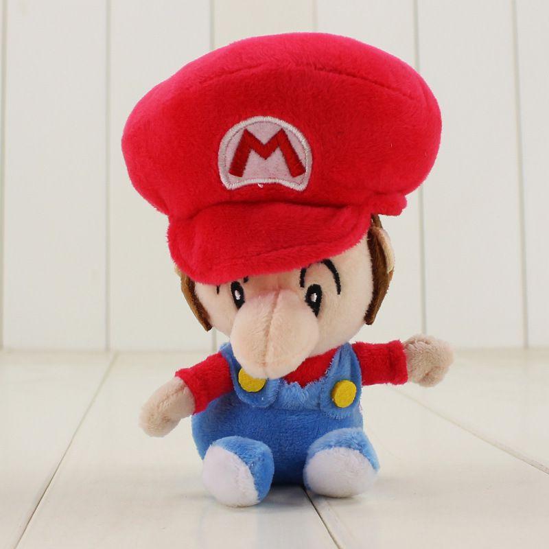 Premium Quality Super Mario Bros Baby Mario Luigi Plush Toy Stuffed Doll 6.7