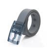 [Seven Fox] Silicon Rubber Belt Men's Golf Big Plastic Buckle Waterproof Work Clothes For Work Survival Game Compatible with Metal Allergies (gray)