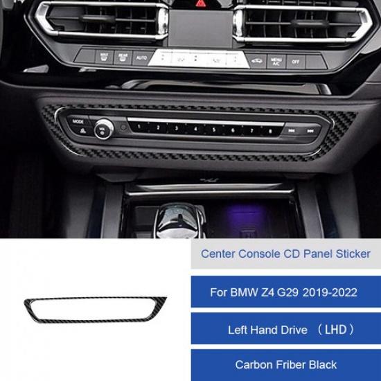 Накладка на панель CD центральной консоли автомобиля из углеродного волокна для BMW Z4 G29 - LHD