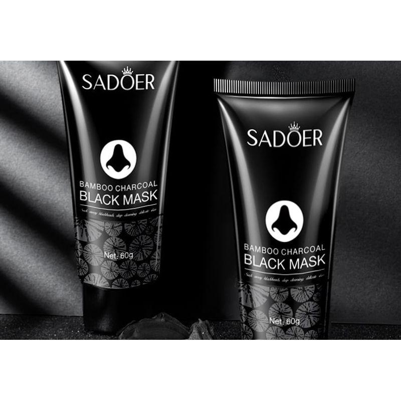 SADOER - Черная маска-патч для носа с бамбуковым углем от черных точек