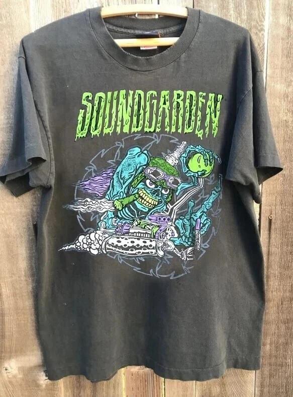 Soundgarden Rock Band tour short sleeve charcoal unisex Shirt S-5XL HH03247