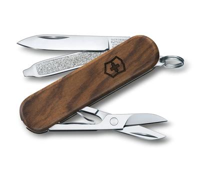 Классический швейцарский армейский нож SD Wood, многофункциональный нож, ножницы для кемпинга с плоской отверткой, оснащенный пилочкой для ногтей Swiss