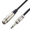 Микрофонный кабель ELECOM 5 м XLR черный штекер-6.3 DH-XLR50BK