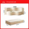 Dual-Purpose Foldable Fabric Sofa Bed for Three
