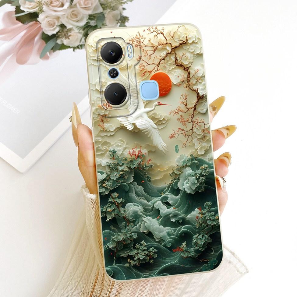 Чехол для телефона Infinix X668C Чехол для Infinix Hot 12 Pro Силиконовый Милый Кот Модный Забавный Расписной Корпус Для Inifnix Hot 12 Pro
