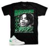 Shirt Match AJ Retro 5 Lucky Green 2 Shoes Tee - Nineties Sneaker Tee