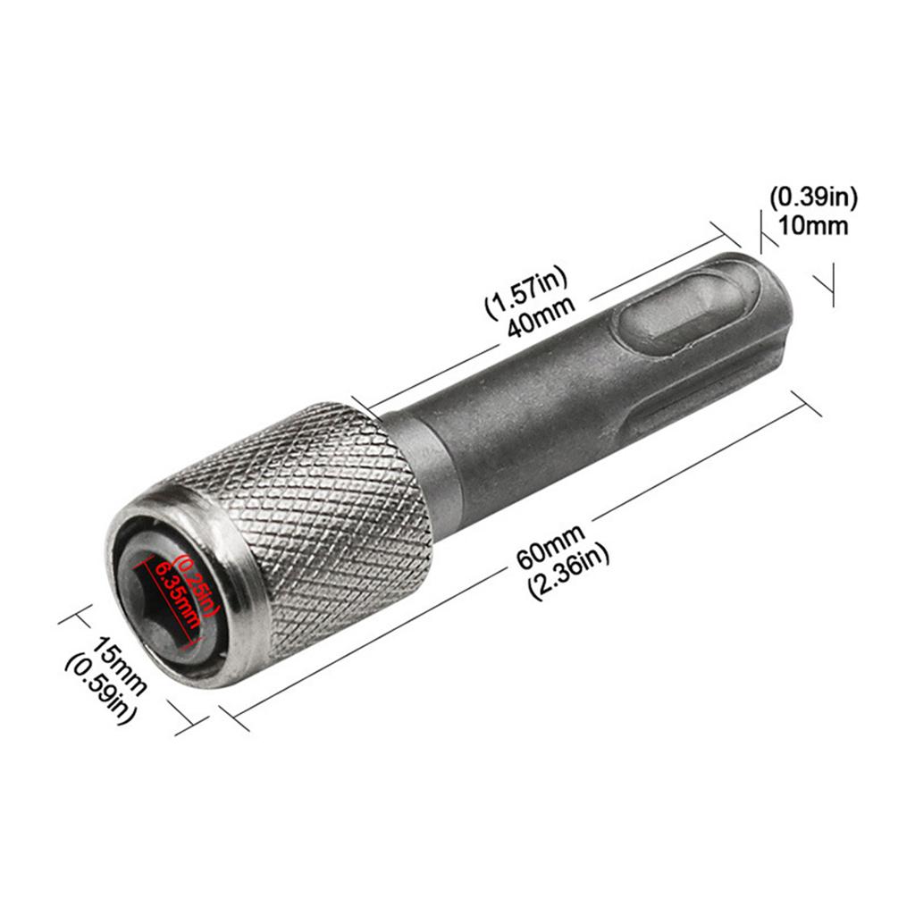 Hammer Adapter Round Handle for Hexagonal Handle Adapter Rod Converter Electric Hammer Percussion Drill Bit Sleeve