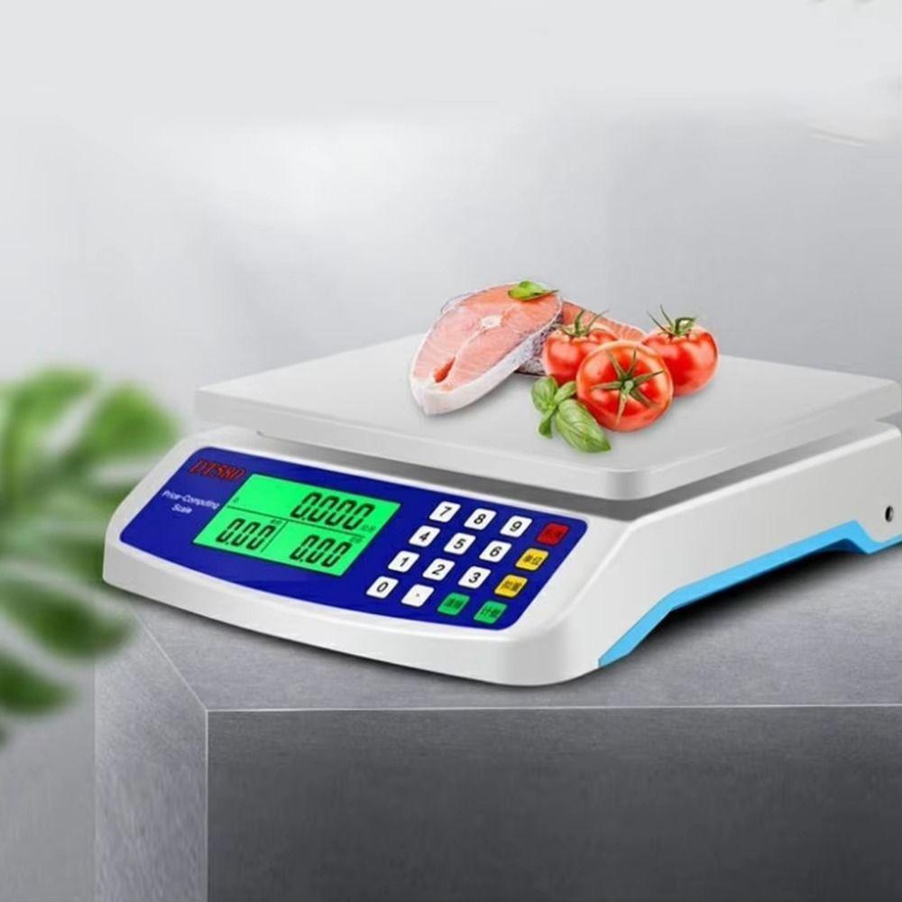Цифровые кухонные весы с ЖК-дисплеем, грузоподъемность 30 кг/1 г, электронные весы для взвешивания и подсчета монет
