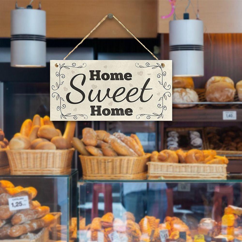 Wood Hotel Bulletin Board Sweet Home Sign Door Plate Durable Door Sign Office