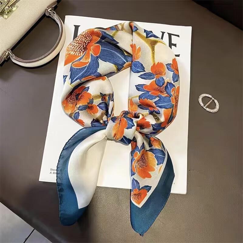 SIYUTANG Floral Scarf & Hand Cream Gift Set