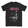 Унисекс Футболка Nirvana Рок-группа Футболки Харадзюку Курт Кобей Пляжные Футболки Y2K Ретро Хлопковые Топы Большого Размера 6XL