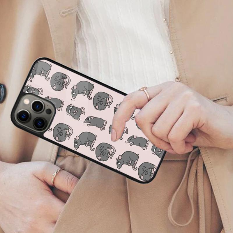 Магнитный чехол для телефона с изображением мыши и крысы для APPLE iPhone 17 Air 16 14 13 12 Pro Max 15 Plus Беспроводная зарядка С чехлом MagSafe