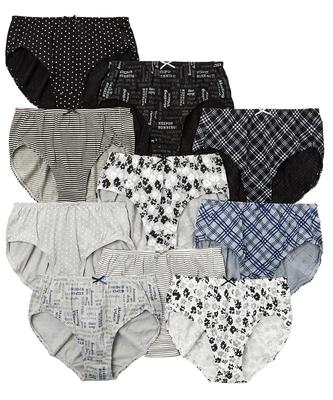 Обычные шорты Elastic Touch M Комплект, 10 предметов, 100% хлопок, не линяет, женские, однотонные,