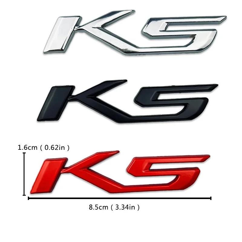 AABJB1 Metal Car Fender Side Sticker Tail Trunk Badge Decals for KIA K5 Emblem Auto Exterior Decoration