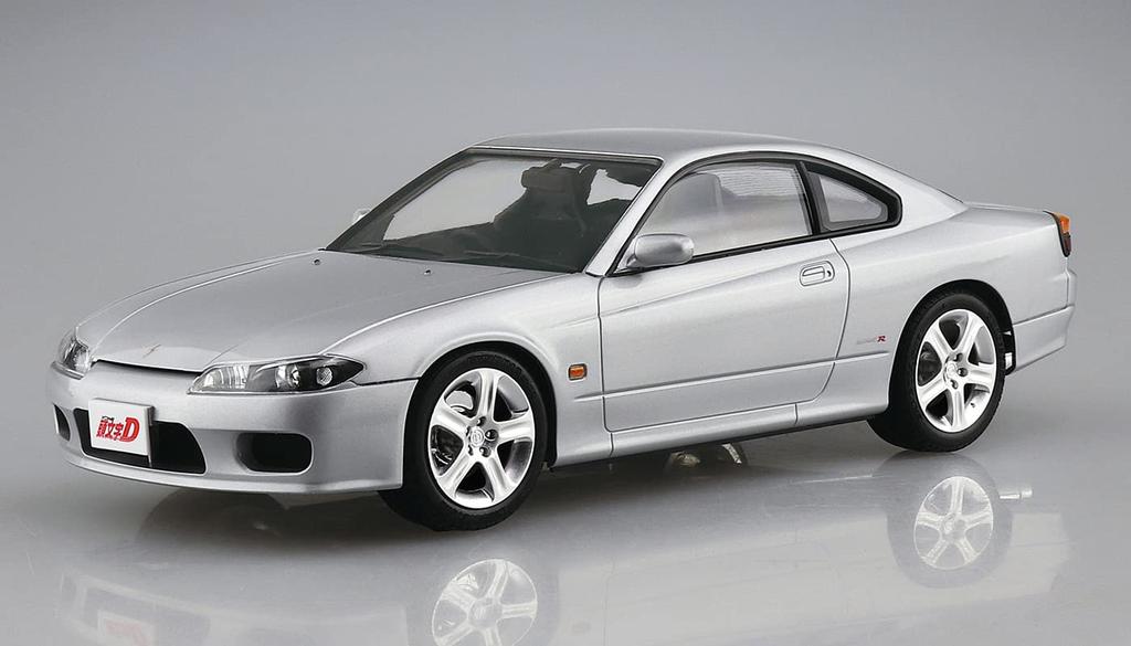 Aoshima Bunka Kyozaisha Initial D Series Two People from Tokyo S15 Silvia Scale Пластиковая модель №19 1/24