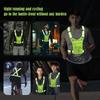 Elastic Cycling Reflective Vest with Phone Pouch Cycling Safe Jacket  Running Gear